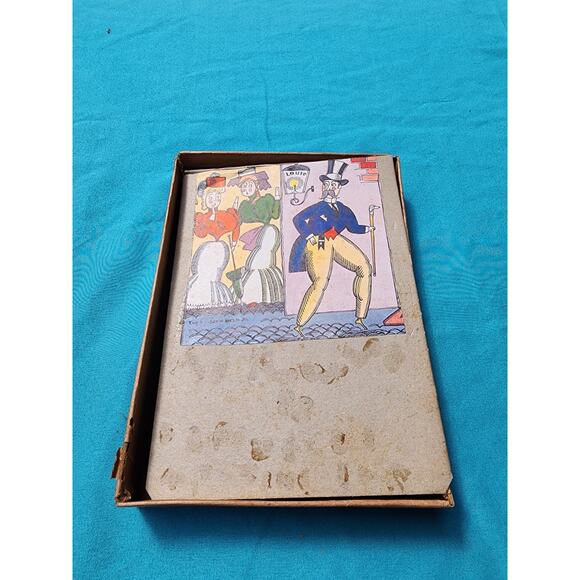 Antique 19th century victorian downtown Wood wooden jigsaw puzzle 1800s RARE - Picture 7 of 8